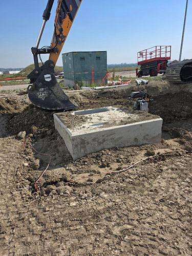 Vault Repair Image 4 - 2 Sons Excavating, electrical trenching.